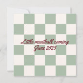 New York City Pizza grappig Italiaans Baby shower Kaart (Achterkant)