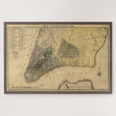  New York City Plan, 1789, hersteld Legpuzzel (Horizontaal)