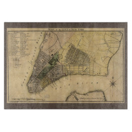 New York City Plan, 1789, hersteld Snijplank