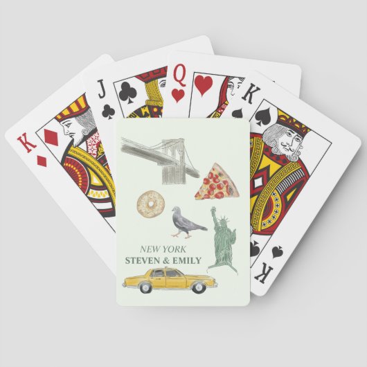 New York City Pokerkaarten (Achterkant)