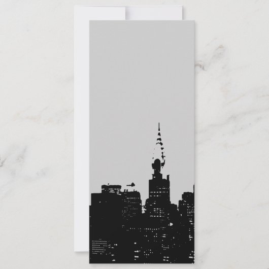 New York City Pop Art Invitation Kaart (Voorkant)