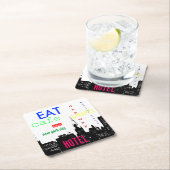 New York City Pop Art Kartonnen Onderzetters (Insitu)