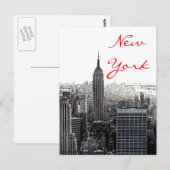 New York City Pop Art Script Briefkaart (Voorkant / Achterkant)