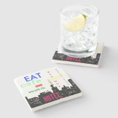 New York City Pop Art Stenen Onderzetter (Zijkant)