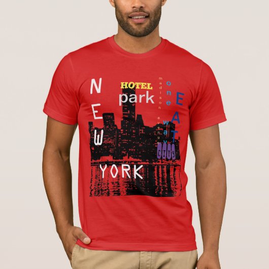 New York City Pop Art T-shirt (Voorkant)