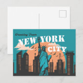 New York City Post kaart (Voorkant / Achterkant)