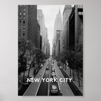 New York City Poster als Wanddeko in schwarz-weiß