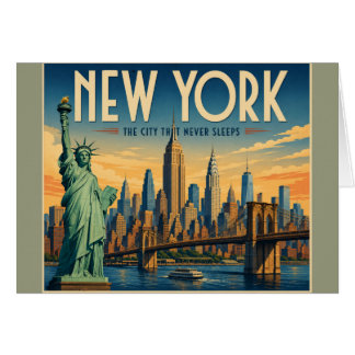 New York City Poster - Vrijheid & Silhouet