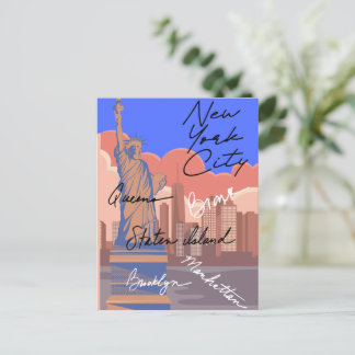 New York City Postkarte –Skyline & Big Apple  Briefkaart