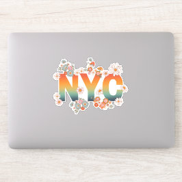 New York City Power Flower Style Sticker