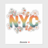 New York City Power Flower Style Sticker (Vel)