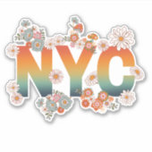 New York City Power Flower Style Sticker (Voorkant)