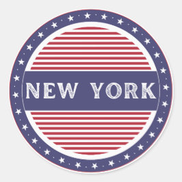 New York City Pride-embleem – Amerikaanse identite Ronde Sticker