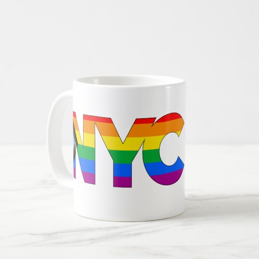 New York City Pride LGBTQ Progress Pride Koffiemok (Voorkant links)