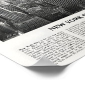 New York City Print Zwart-wit Skyline (Hoek)