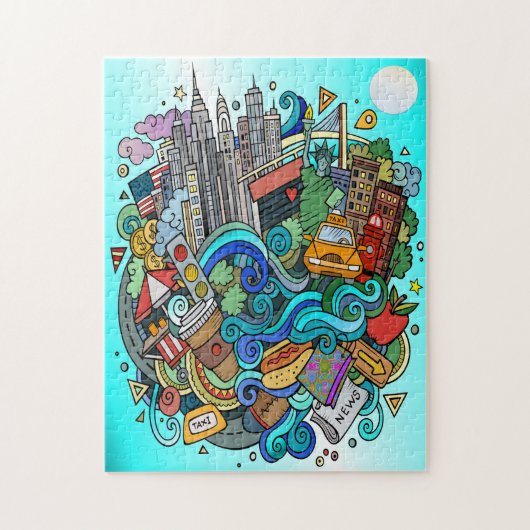 New York City Puzzle Legpuzzel (Verticaal)