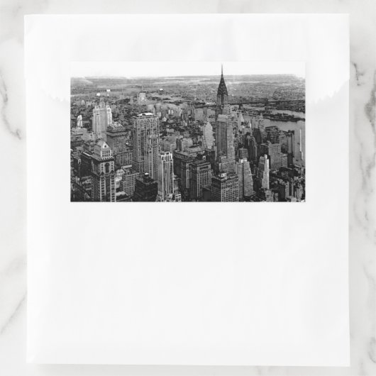 New York City Rectangle Sticker (Tas)