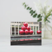 New York City Red kerstballen Feestdagen in NYC (Staand voorkant)