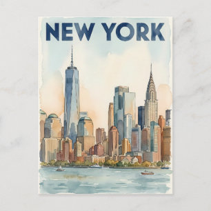 New York City reis ansichtkaart Briefkaart