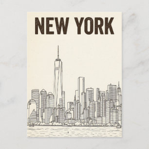 New York City reis ansichtkaart Briefkaart