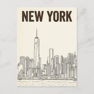 New York City reis ansichtkaart Briefkaart