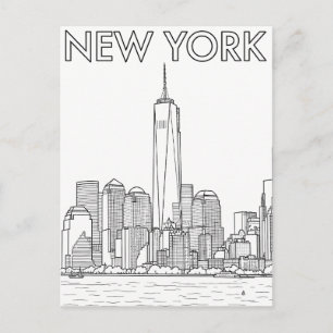 New York City reis ansichtkaart Briefkaart
