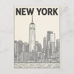 New York City reis ansichtkaart Briefkaart