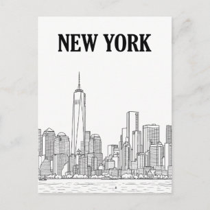 New York City reis ansichtkaart Briefkaart