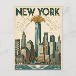 New York City reis ansichtkaart Briefkaart