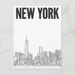 New York City reis ansichtkaart Briefkaart