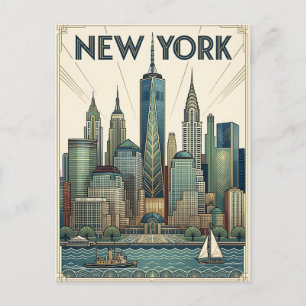 New York City reis ansichtkaart Briefkaart