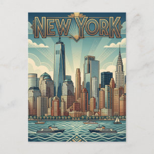 New York City reis ansichtkaart Briefkaart