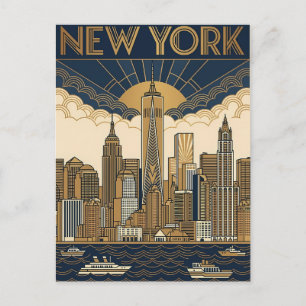 New York City reis ansichtkaart Briefkaart