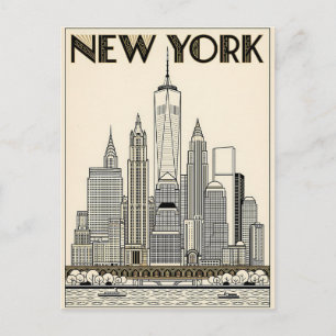 New York City reis ansichtkaart Briefkaart