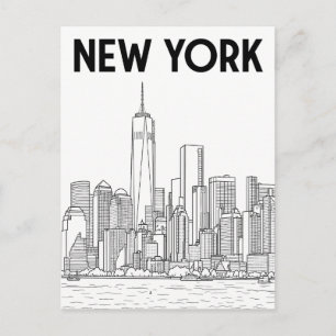 New York City reis ansichtkaart Briefkaart