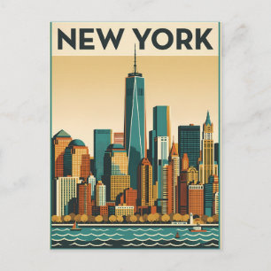 New York City reis ansichtkaart Briefkaart