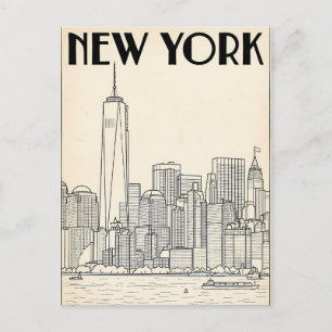New York City reis ansichtkaart Briefkaart
