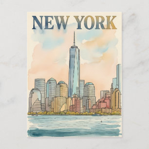 New York City reis ansichtkaart Briefkaart