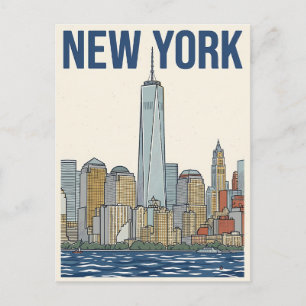 New York City reis ansichtkaart Briefkaart