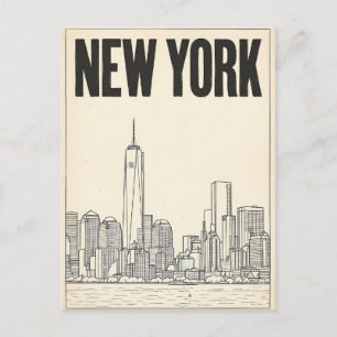 New York City reis ansichtkaart Briefkaart