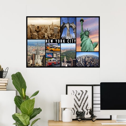 new york city reisposter poster (Thuiskantoor)