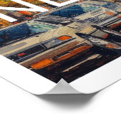 New York City Reizen Poster Art Print Poster (Hoek)