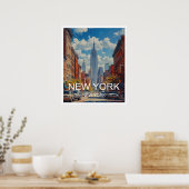 New York City Reizen Poster Art Print Poster (Keuken)