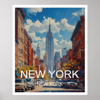 New York City Reizen Poster Art Print Poster