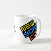 New York City Retro Logo Mok (Voorkant rechts)