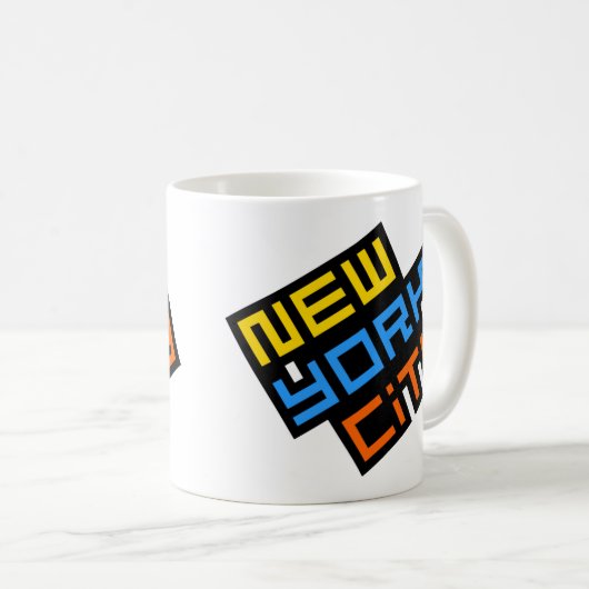 New York City Retro Logo Mok (Voorkant rechts)