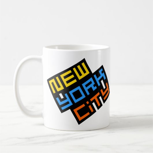 New York City Retro Logo Mok (Links)