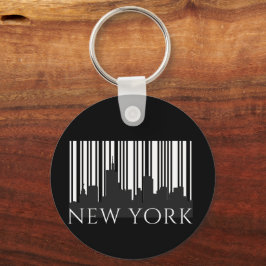 New York City Retro Skyline Graphic – Urban Street Sleutelhanger
