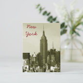 New York City Retro Style Briefkaart (Staand voorkant)