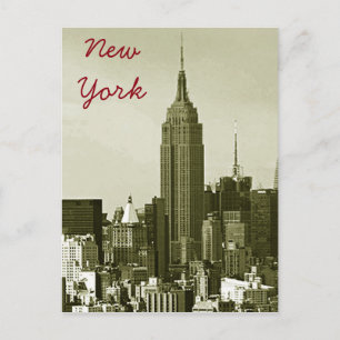 New York City Retro Style Briefkaart